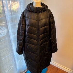 Lands' End Women's Classic Black Puffer Jacket